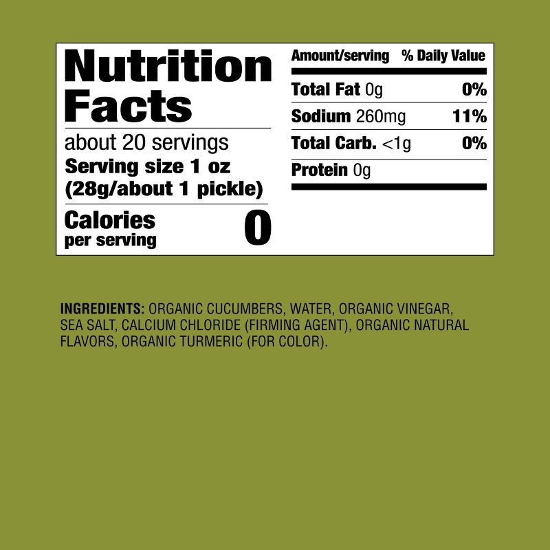 slide 4 of 4, Organic Kosher Baby Dill Pickles - 32 fl oz - Good & Gather™, 32 fl oz