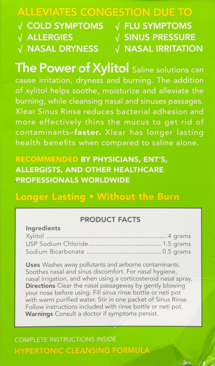 slide 7 of 9, Xlear Sinus Rinse 50-6 g Packets, 50 ct