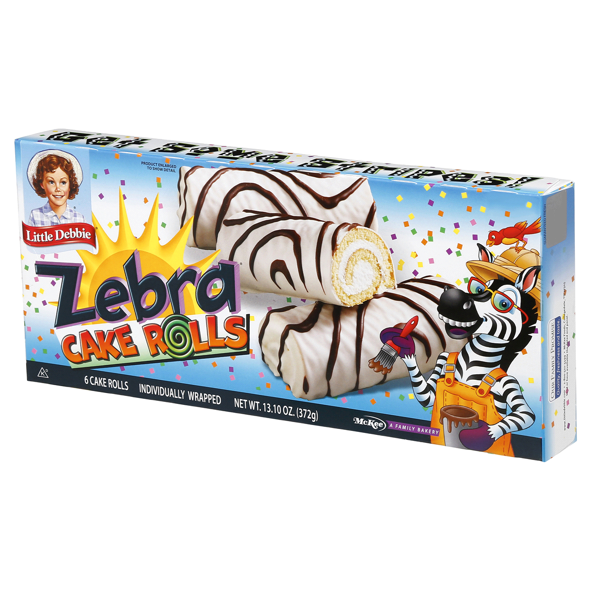 slide 2 of 9, Little Debbie Zebra Cake Rolls, 6 ct