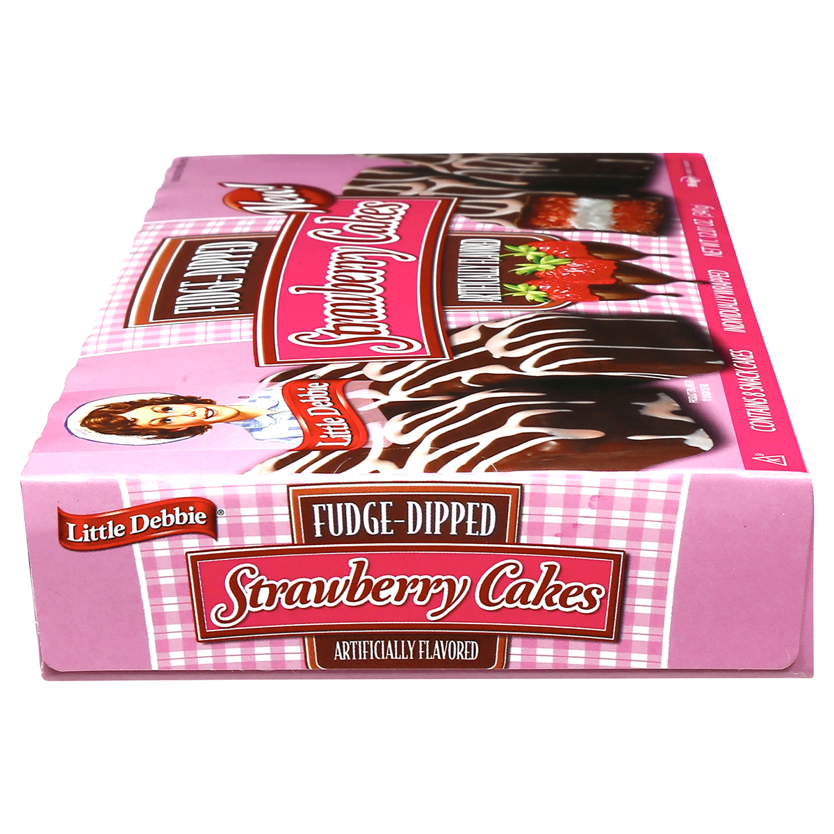 slide 4 of 7, Little Debbie Fudge Dipped Strawberry Cakes, 8 ct; 12.01 oz