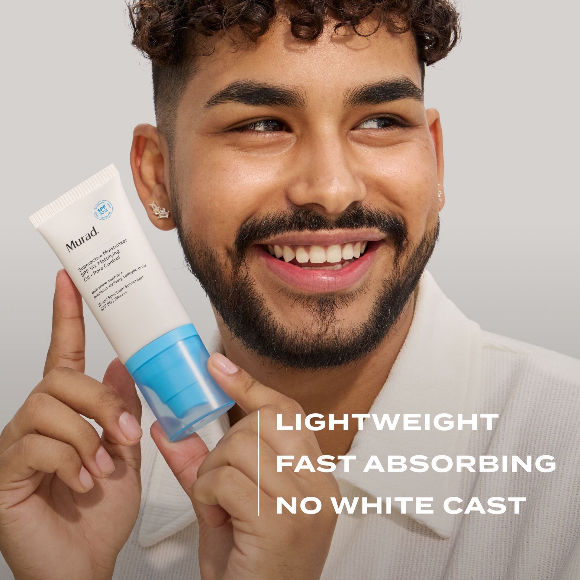 slide 5 of 8, Murad Superactive Mattifying Oil + Pore Control Moisturizer SPF 50 with Salicylic Acid 1.7 oz / 50 mL,