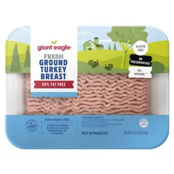 Giant Eagle Turkey Ground Breast, 99% Lean, 1% Fat