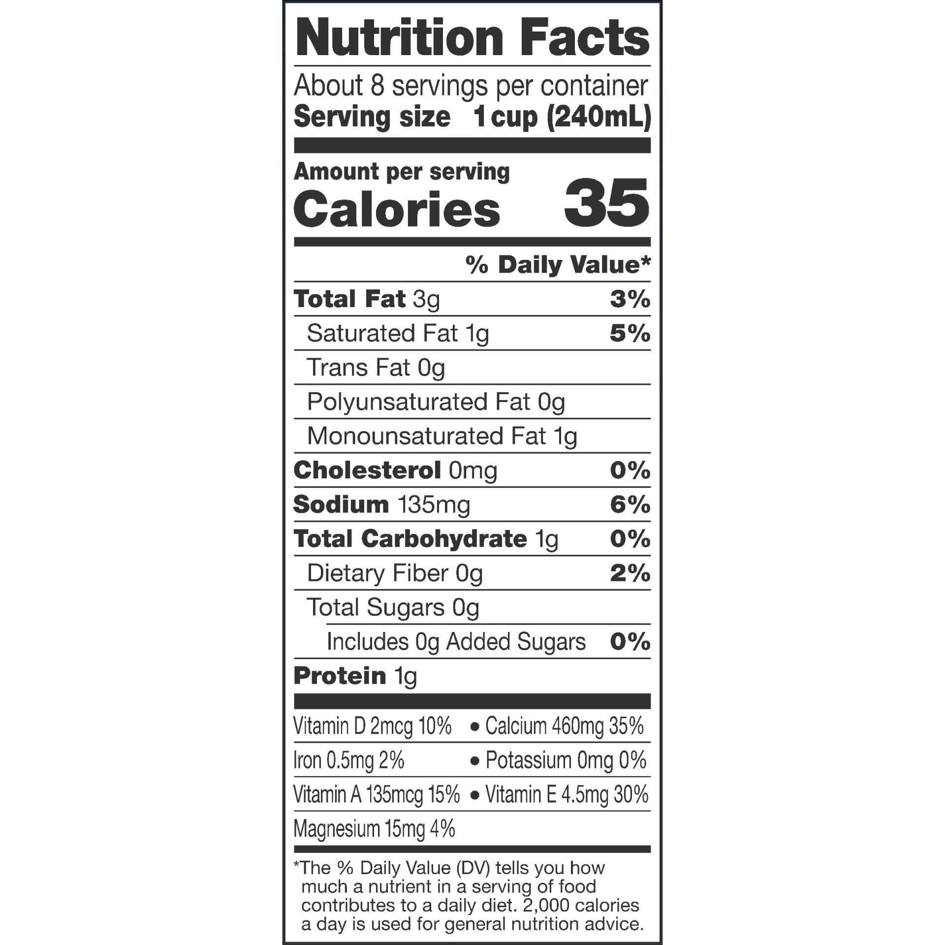 slide 6 of 8, Silk Almond Coconut Milk, Unsweet, Dairy Free, Gluten Free, 64 FL OZ Half Gallon, 64 fl oz