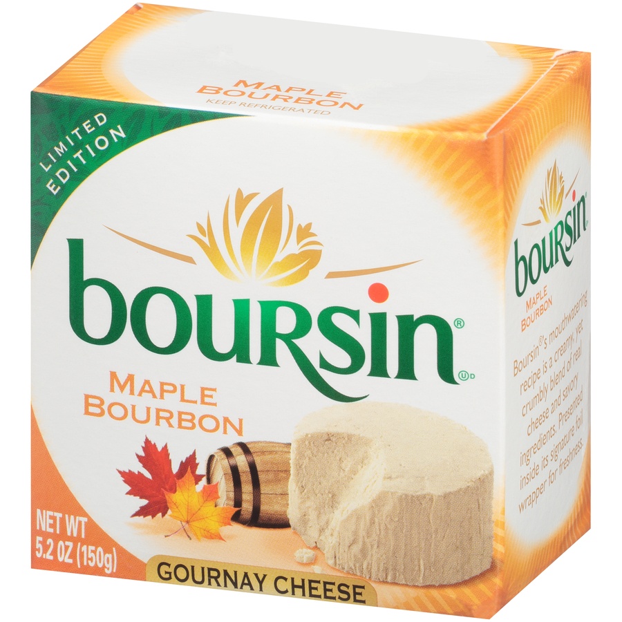 slide 3 of 8, Boursin Maple Bourbon Gournay Cheese, 5.2 oz
