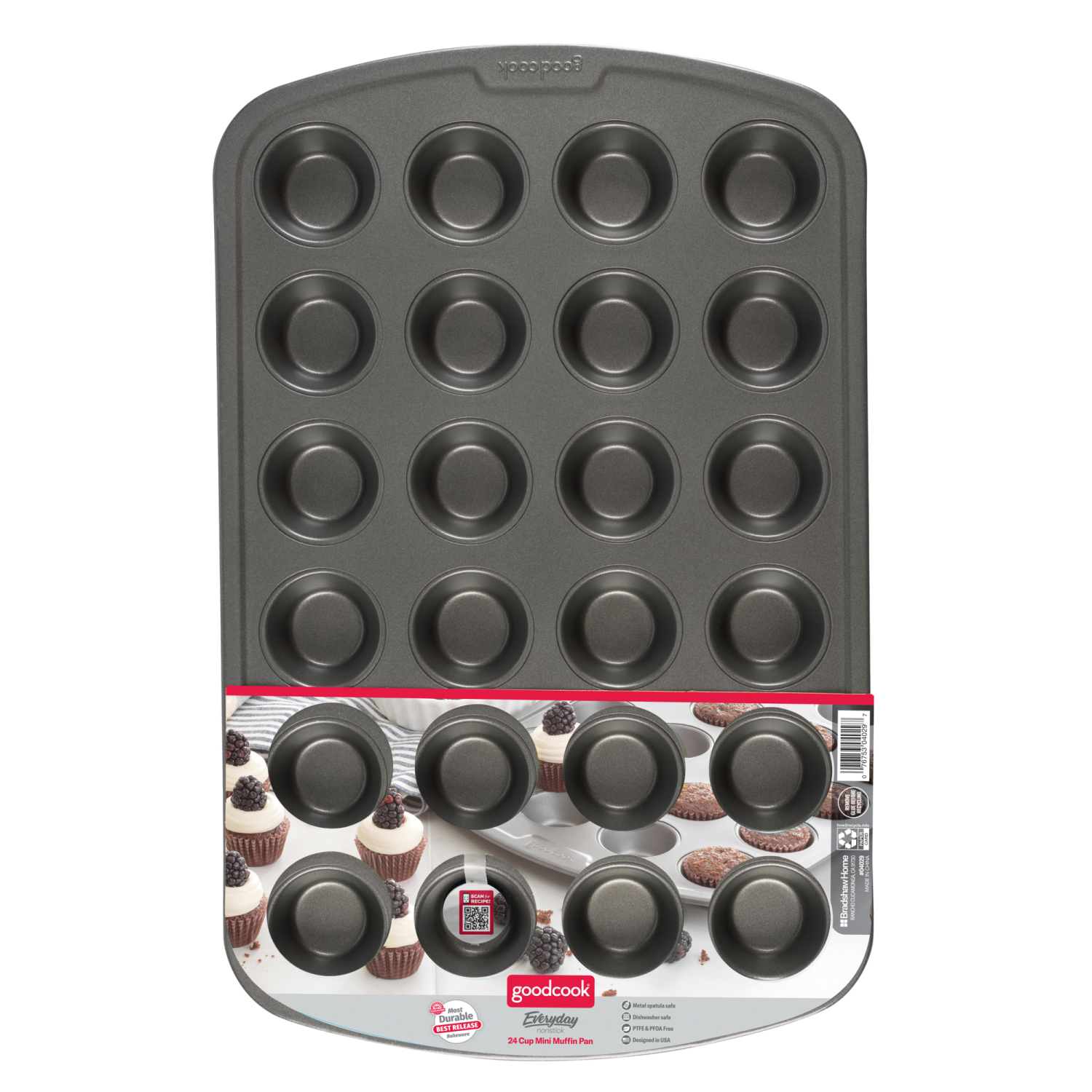 slide 1 of 3, Good Cook Non Stick Mini Muffin Pan, 1 ct