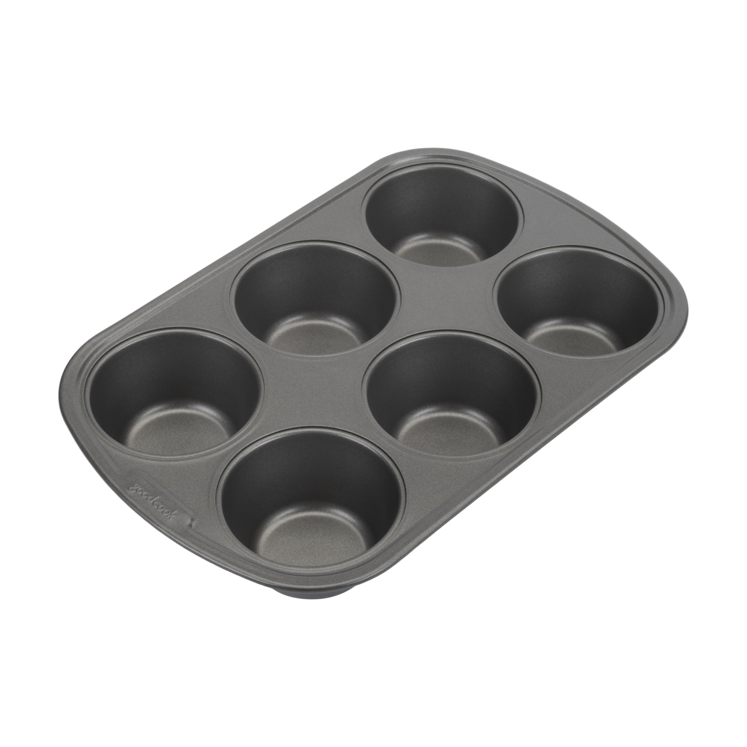 slide 2 of 4, Good Cook Nonstick 6-Cup Texas Muffin Pan, 1 ct