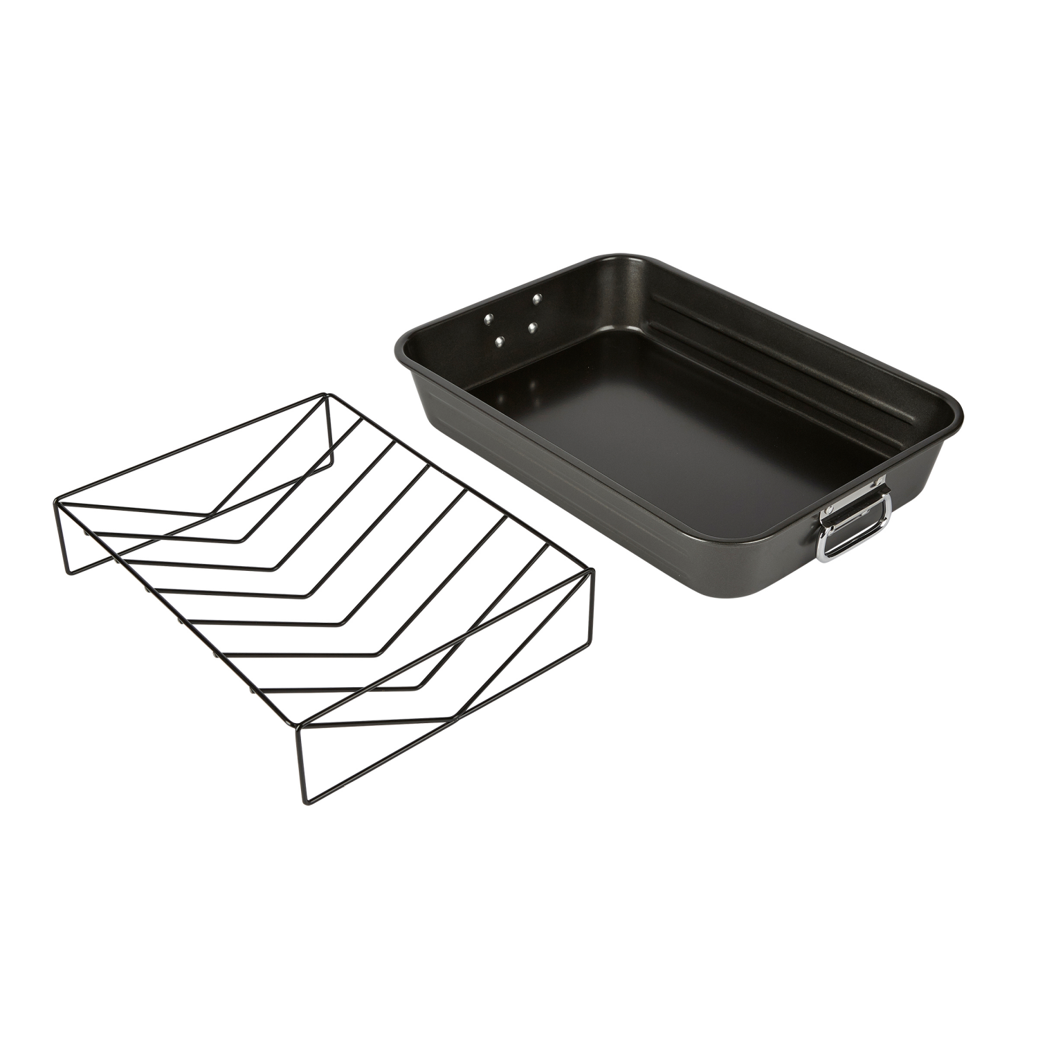 slide 3 of 4, Good Cook Goodcook Roaster With Rack, 18 in