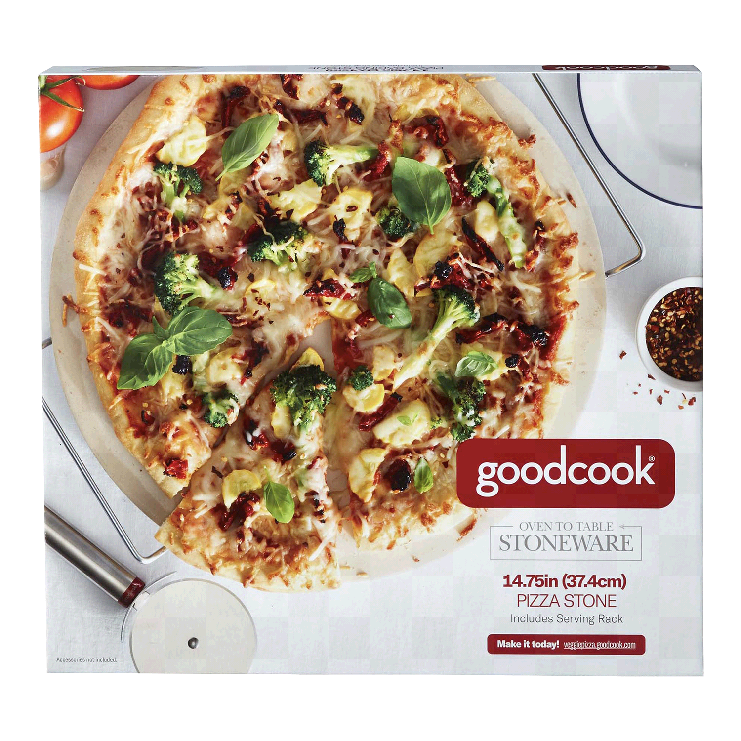 slide 2 of 3, Good Cook 14.75 Inch with Rack Pizza 1 ea, 1 ct