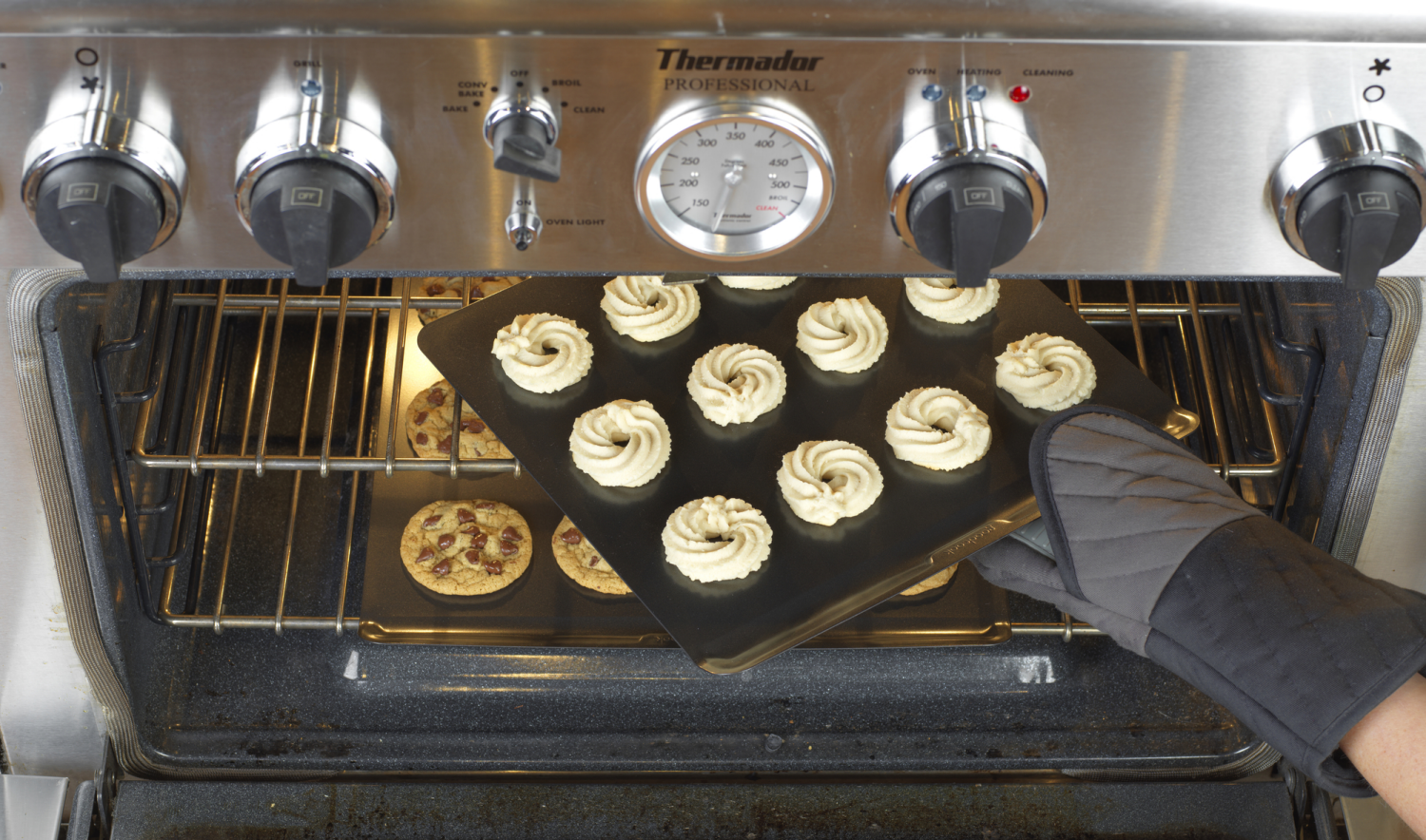 slide 3 of 7, Good Cook Goodcook Airperfect Nonstick Cookie Sheet Md/Lg, 2 ct