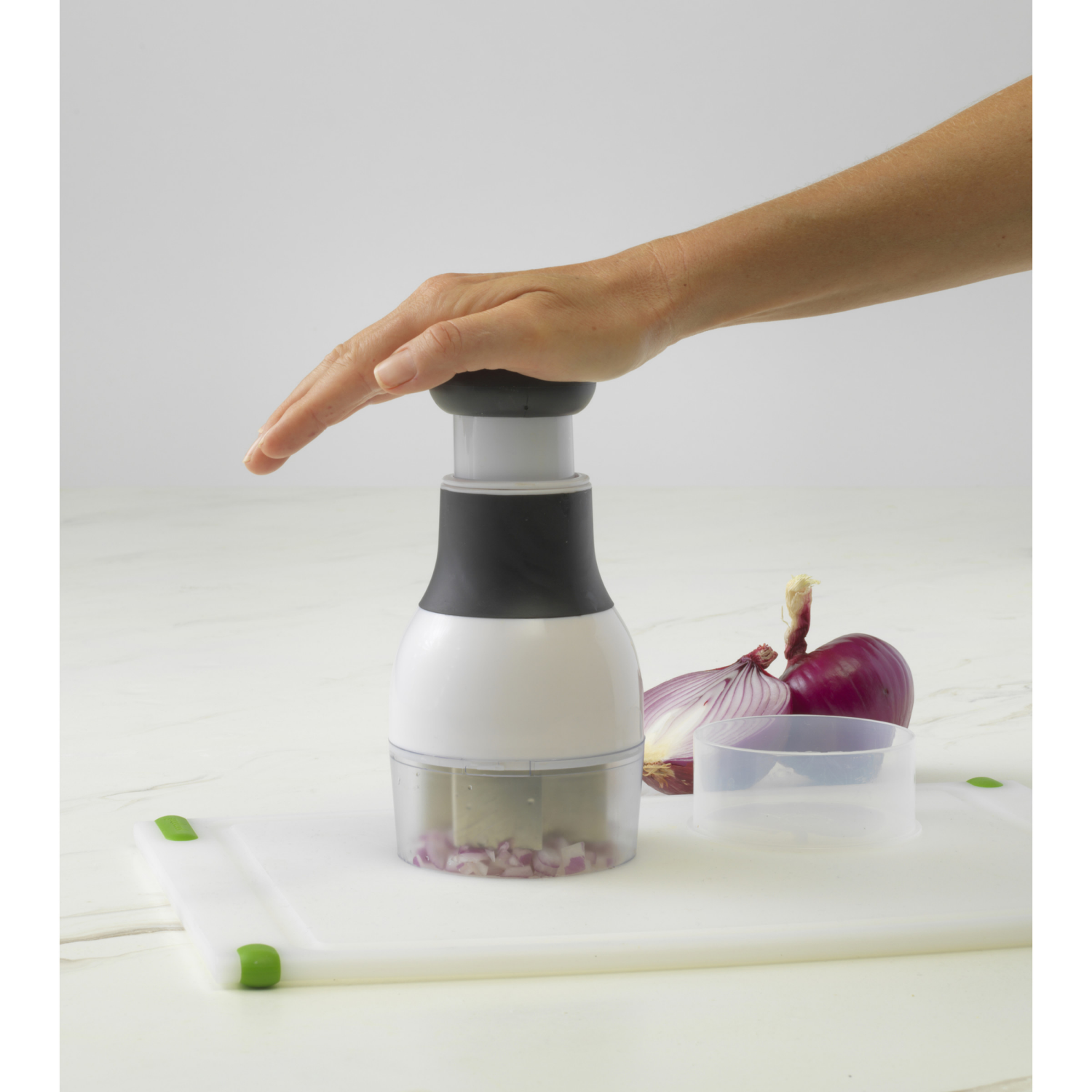 slide 3 of 5, Good Cook Touch Food Chopper - White/Black, 1 ct