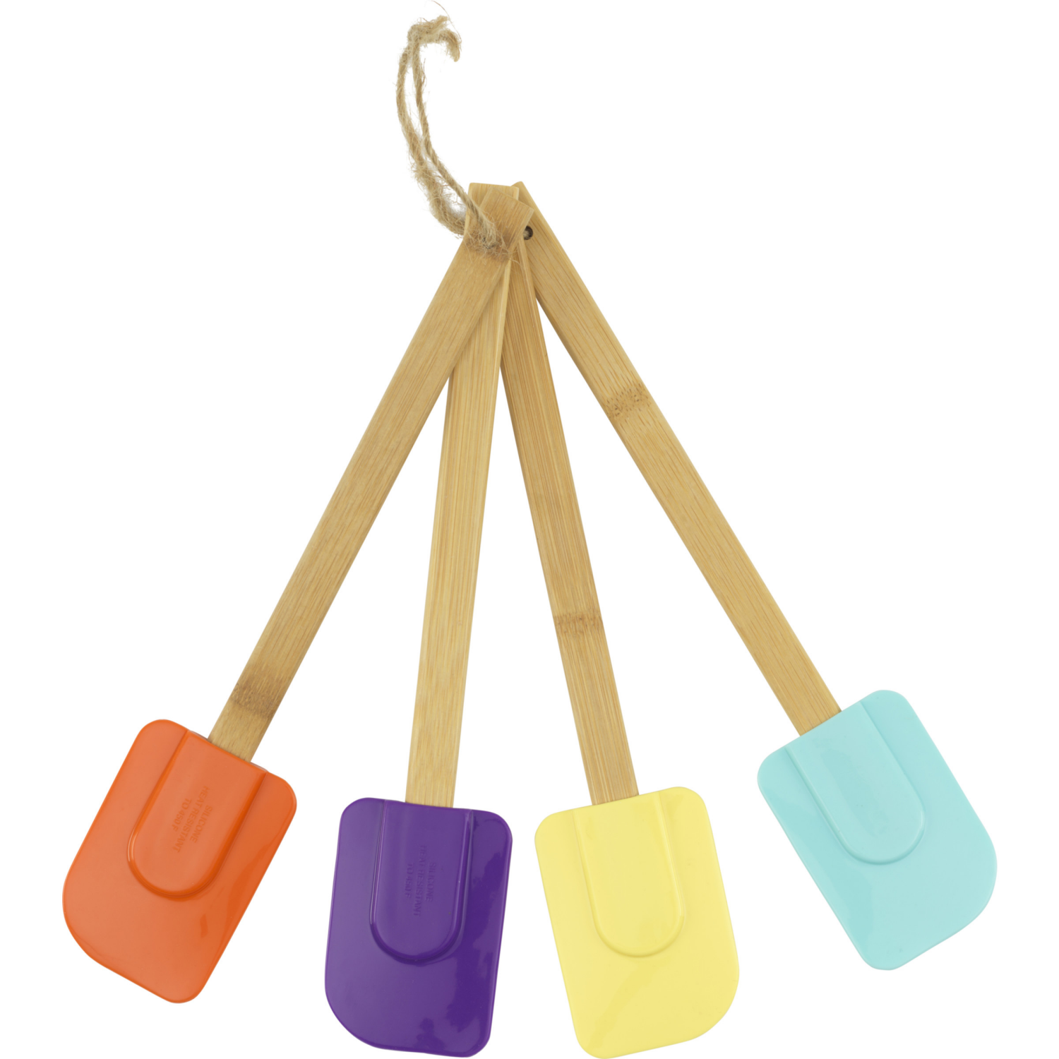 slide 5 of 5, Good Cook 4 Pack Bamboo Silicone Spatulas 4 ea, 4 ct