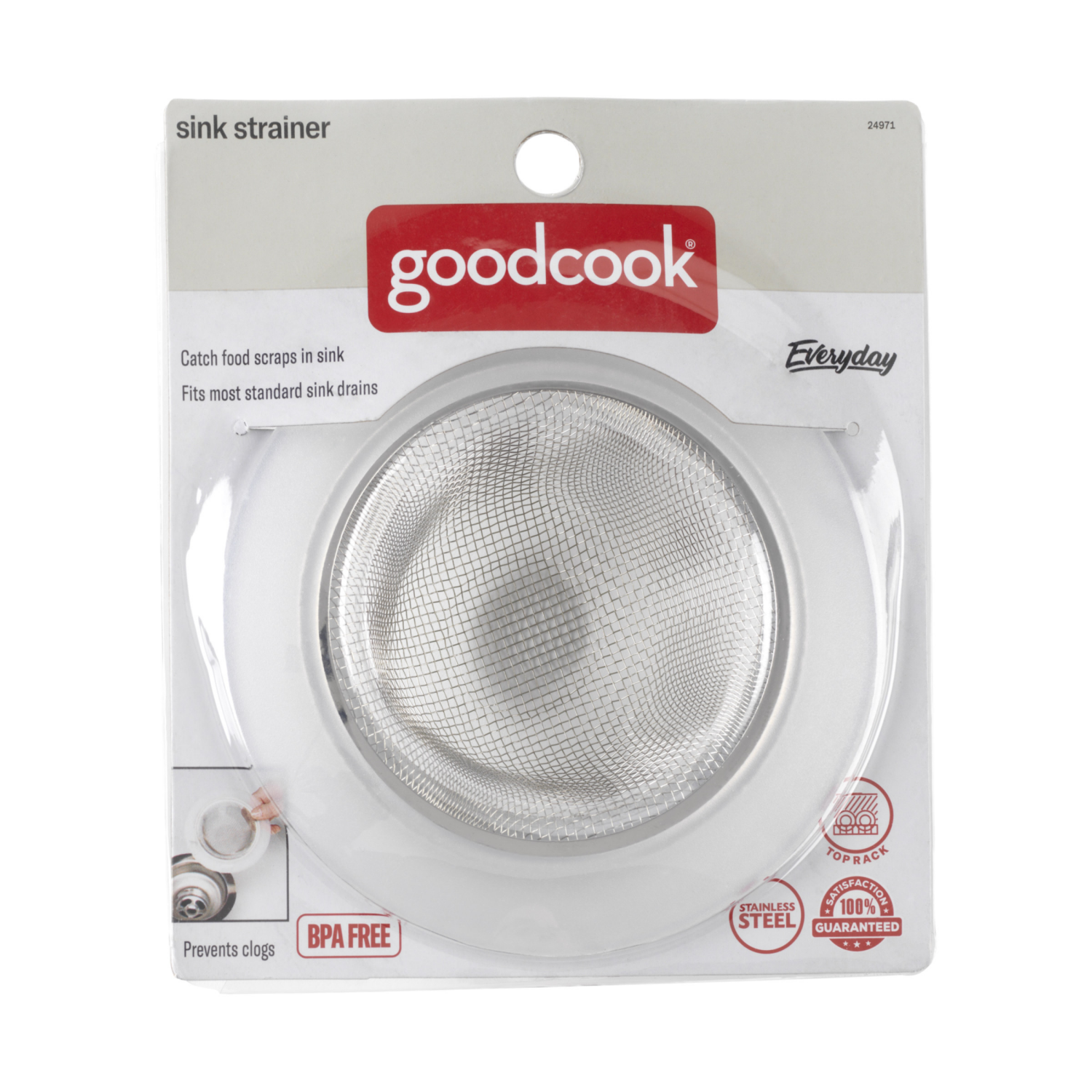 slide 2 of 4, Good Cook Mesh Sink Strainer, 1 ct