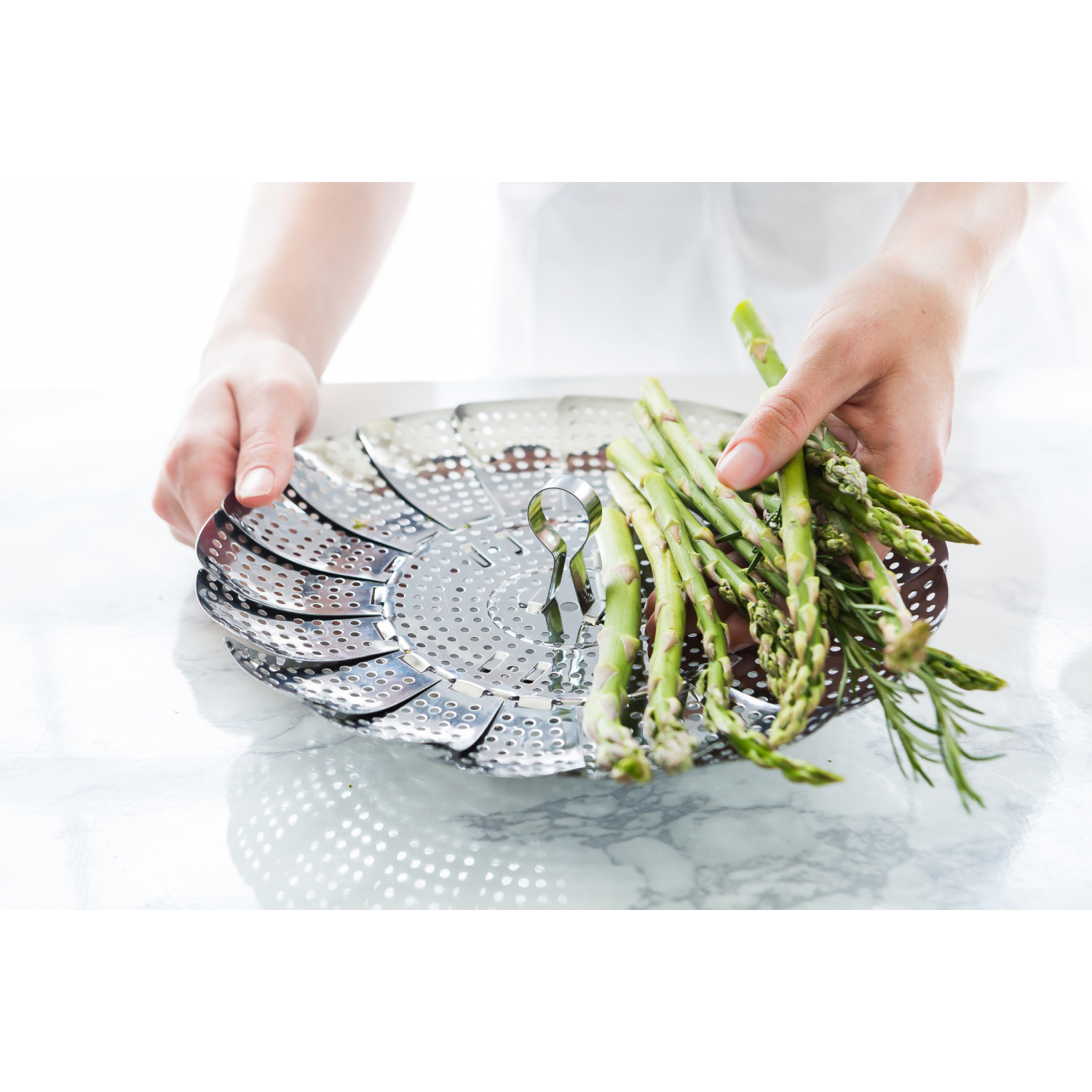 slide 5 of 5, Good Cook Steamer Basket, 1 ct