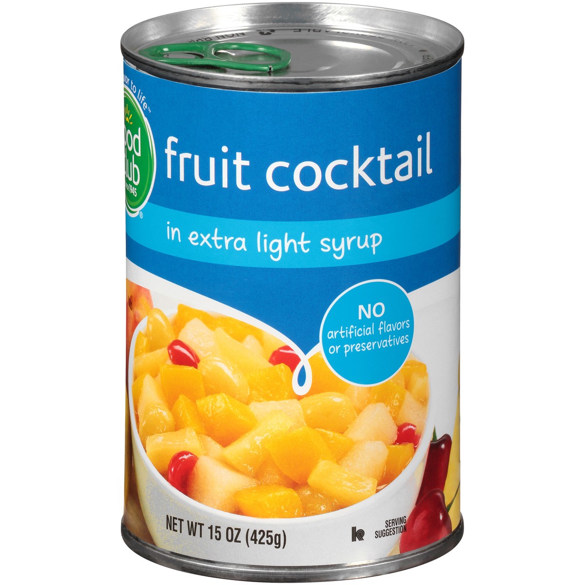 slide 13 of 14, Food Club Fruit Cocktail In Extra Light Syrup, 15 oz