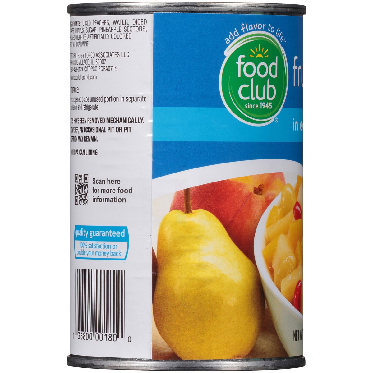 slide 14 of 14, Food Club Fruit Cocktail In Extra Light Syrup, 15 oz