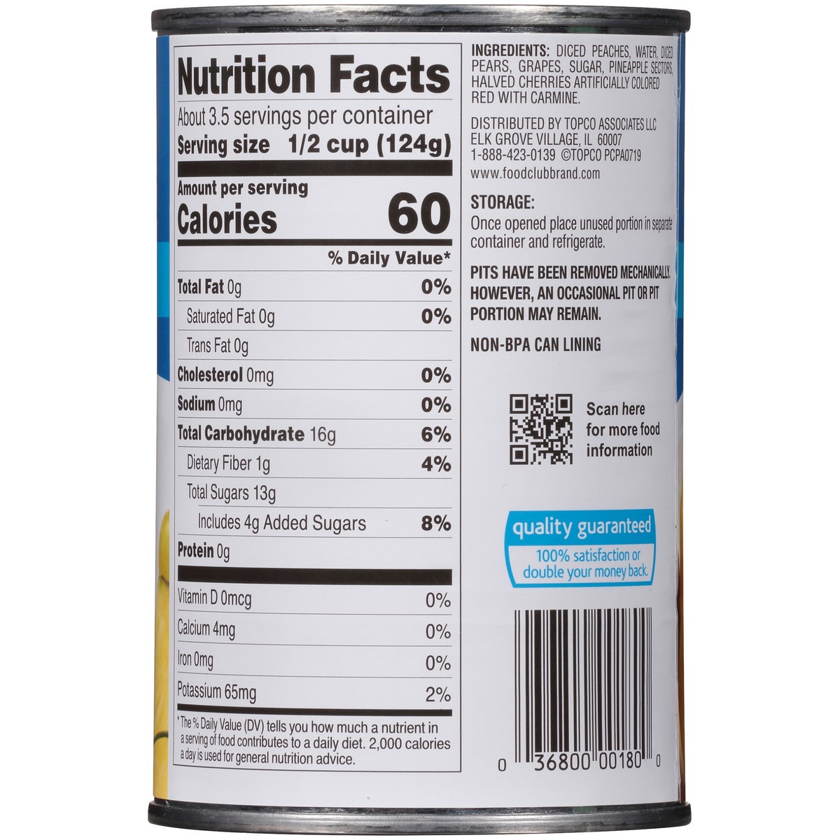 slide 6 of 14, Food Club Fruit Cocktail In Extra Light Syrup, 15 oz