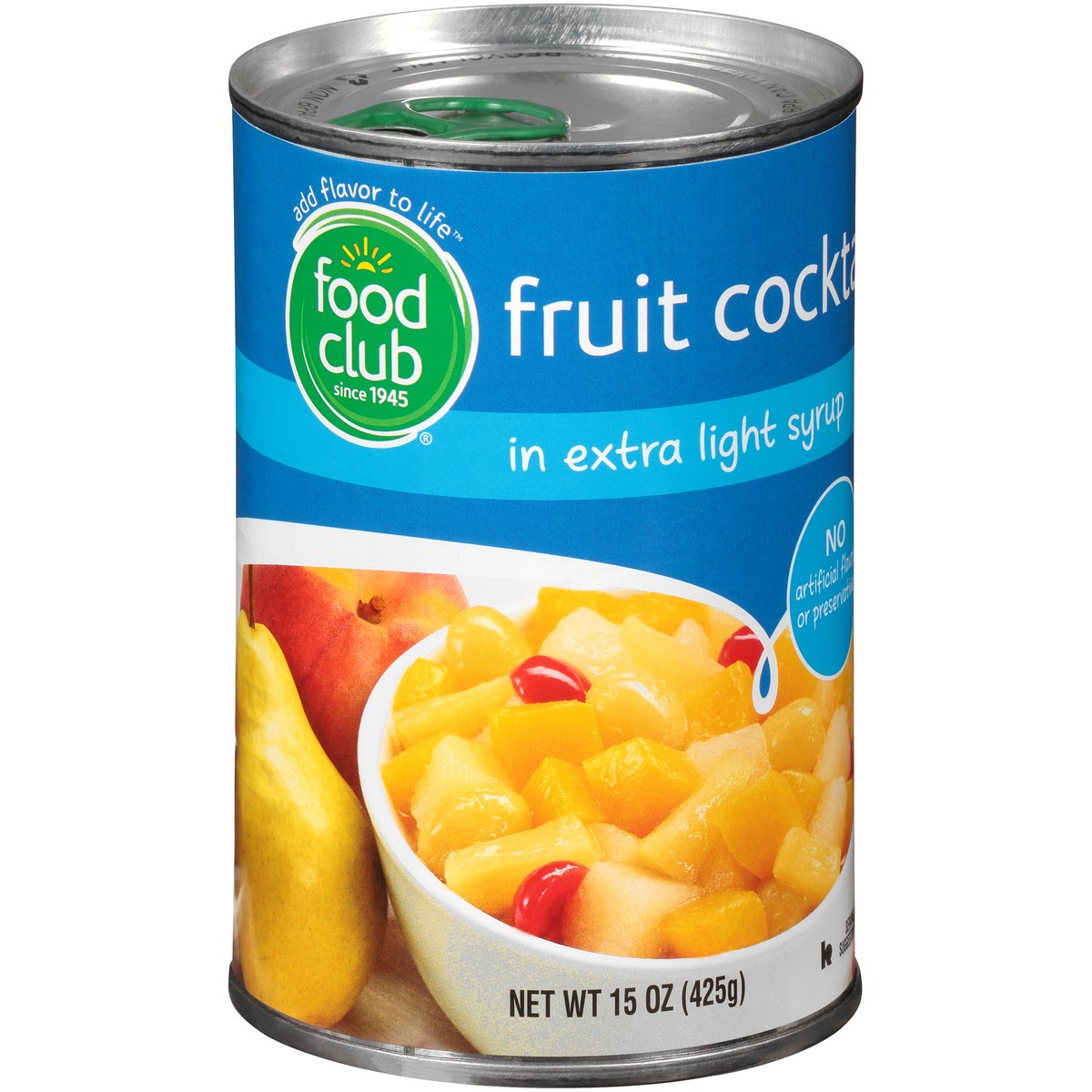slide 8 of 14, Food Club Fruit Cocktail In Extra Light Syrup, 15 oz