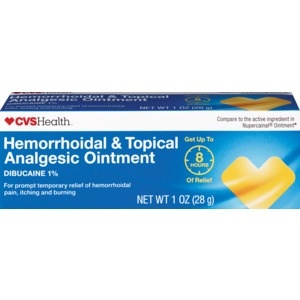 slide 1 of 1, CVS Health Hemorrhoidal And Topical Analgesic Ointment, 1 oz