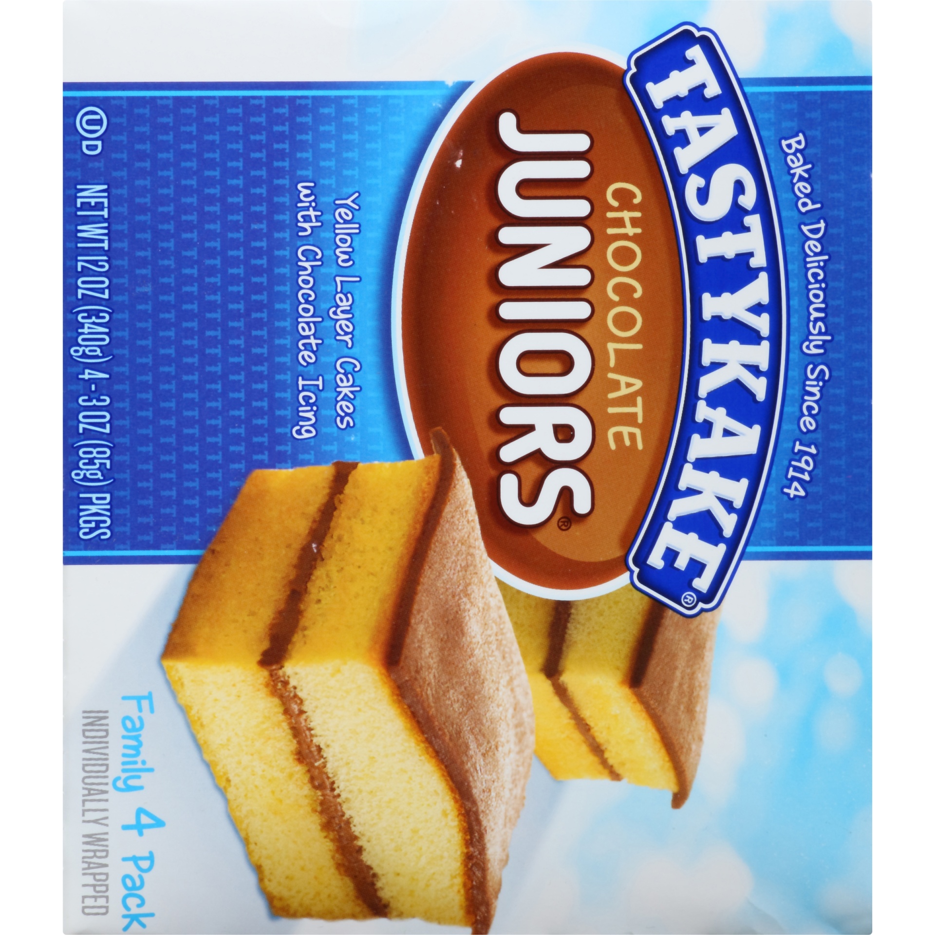 slide 6 of 8, Tastykake Chocolate Junior Layer Cakes - 4ct/12oz, 4 ct; 12 oz