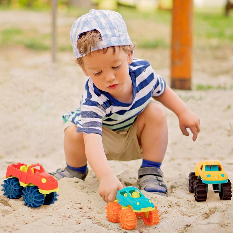 slide 2 of 7, B. toys B. Mini Monster Trucks, 1 ct