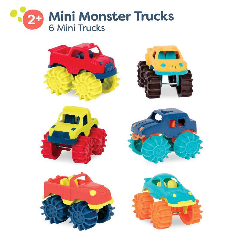 slide 3 of 7, B. toys B. Mini Monster Trucks, 1 ct