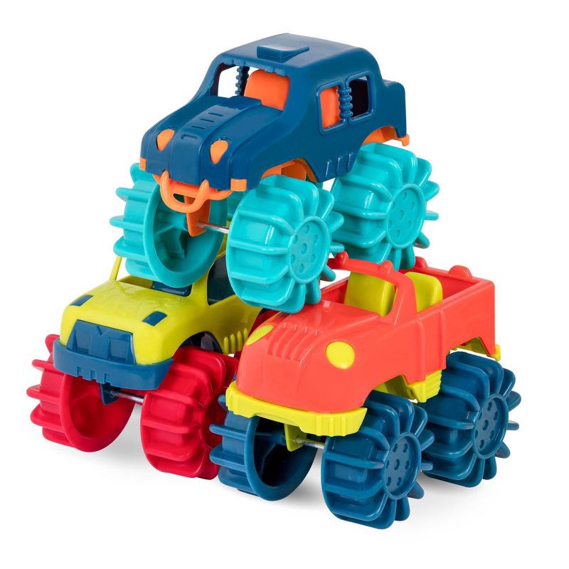 slide 7 of 7, B. toys B. Mini Monster Trucks, 1 ct