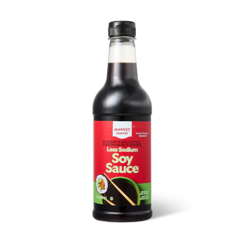 slide 1 of 2, Less Sodium Soy Sauce - 15oz - Market Pantry™, 15 oz
