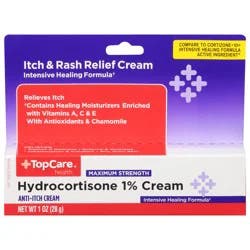 TopCare Health Maximum Strength Hydrocortisone 1% Cream 1 oz