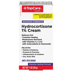 TopCare Health Maximum Strength Hydrocortisone 1% Cream 1 oz