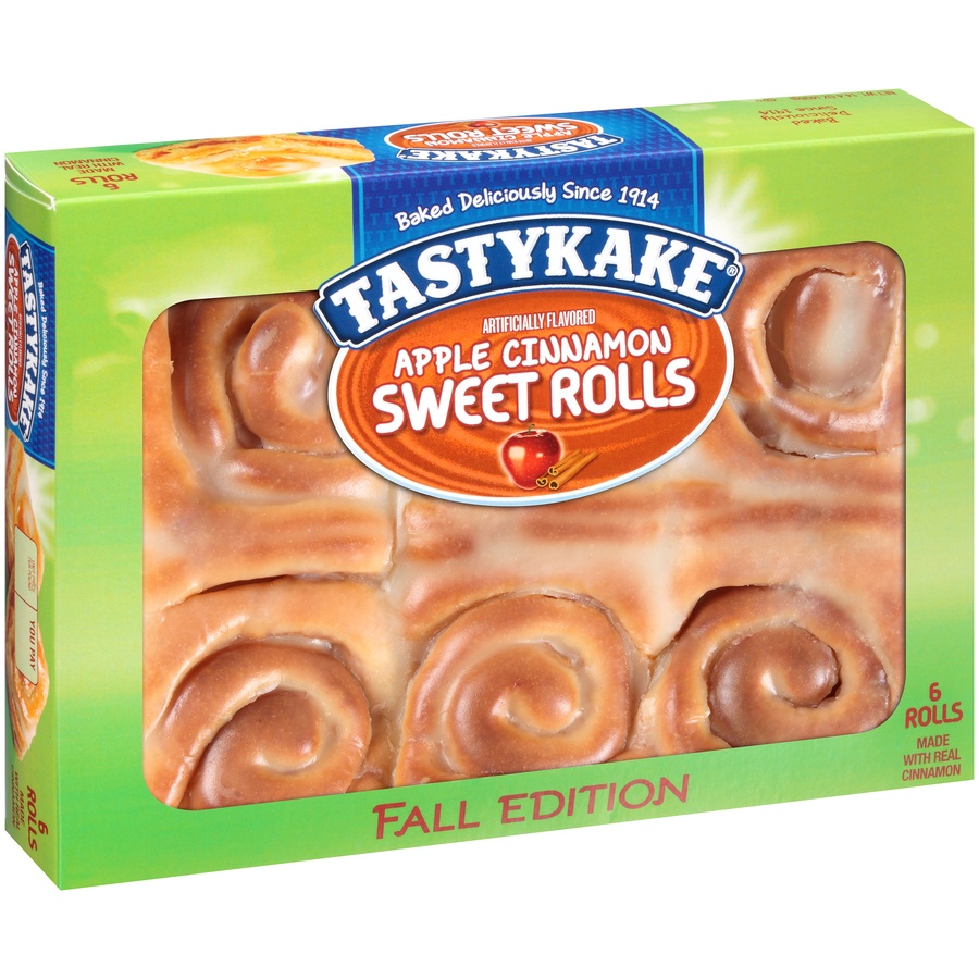 slide 2 of 8, Tastykake Fall Edition Apple Cinnamon Sweet Rolls, 14.4 oz