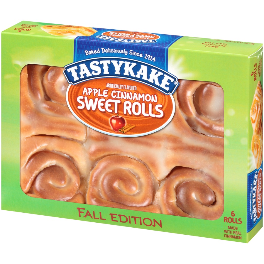 slide 3 of 8, Tastykake Fall Edition Apple Cinnamon Sweet Rolls, 14.4 oz