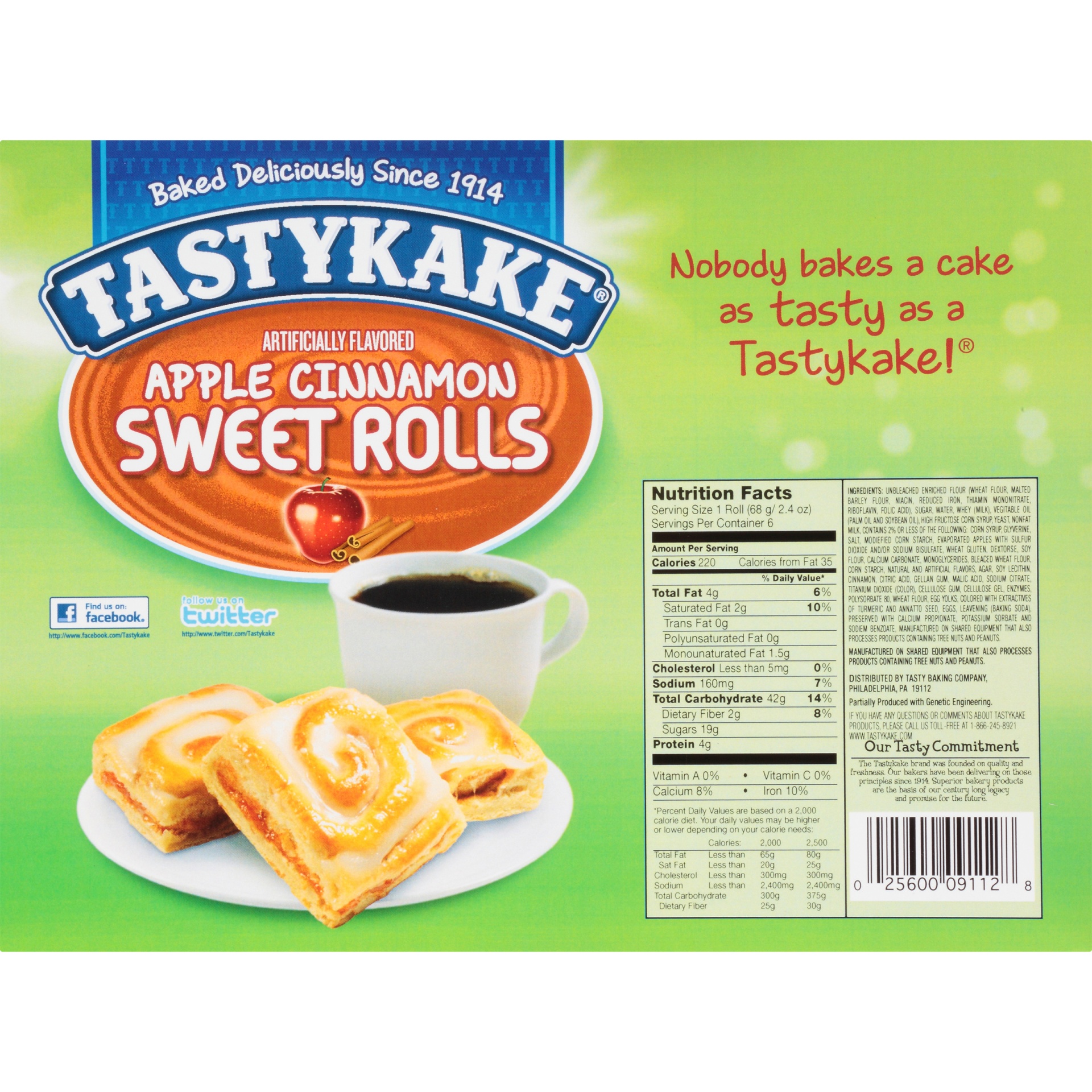 slide 6 of 8, Tastykake Fall Edition Apple Cinnamon Sweet Rolls, 14.4 oz