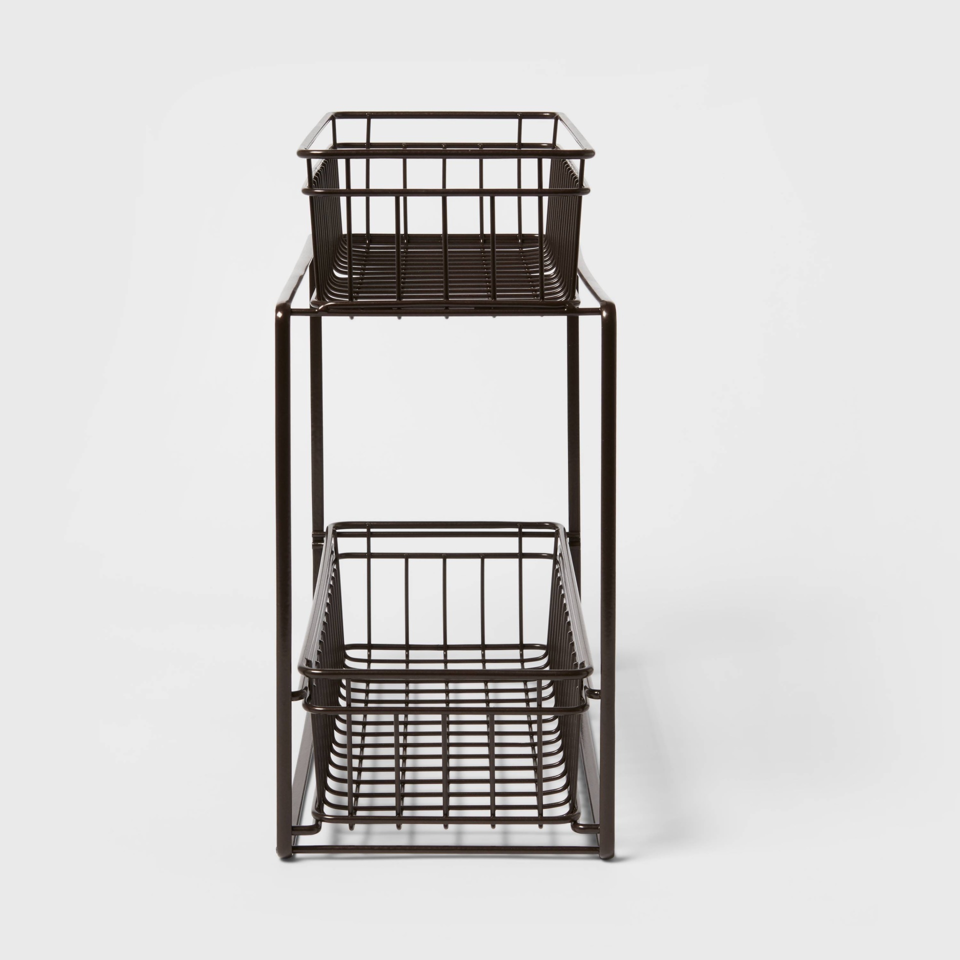 slide 1 of 4, 2 Tier Slide Out Storage Rack Slim Bronze - Threshold, 1 ct
