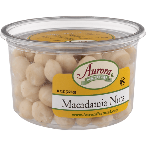 slide 4 of 8, Aurora Natural Aurora Raw Whole Macadamias, 8 oz