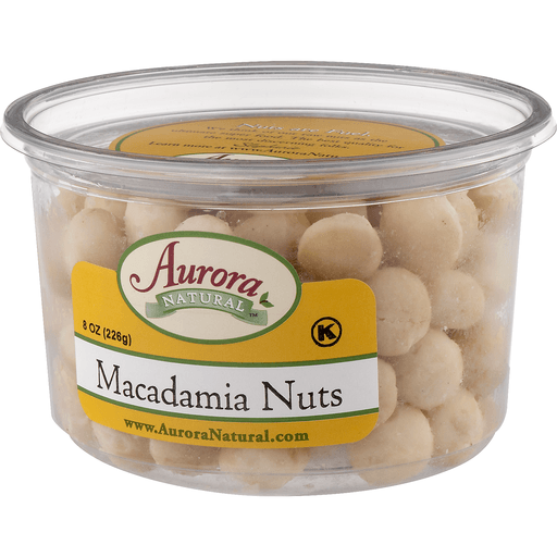 slide 5 of 8, Aurora Natural Aurora Raw Whole Macadamias, 8 oz