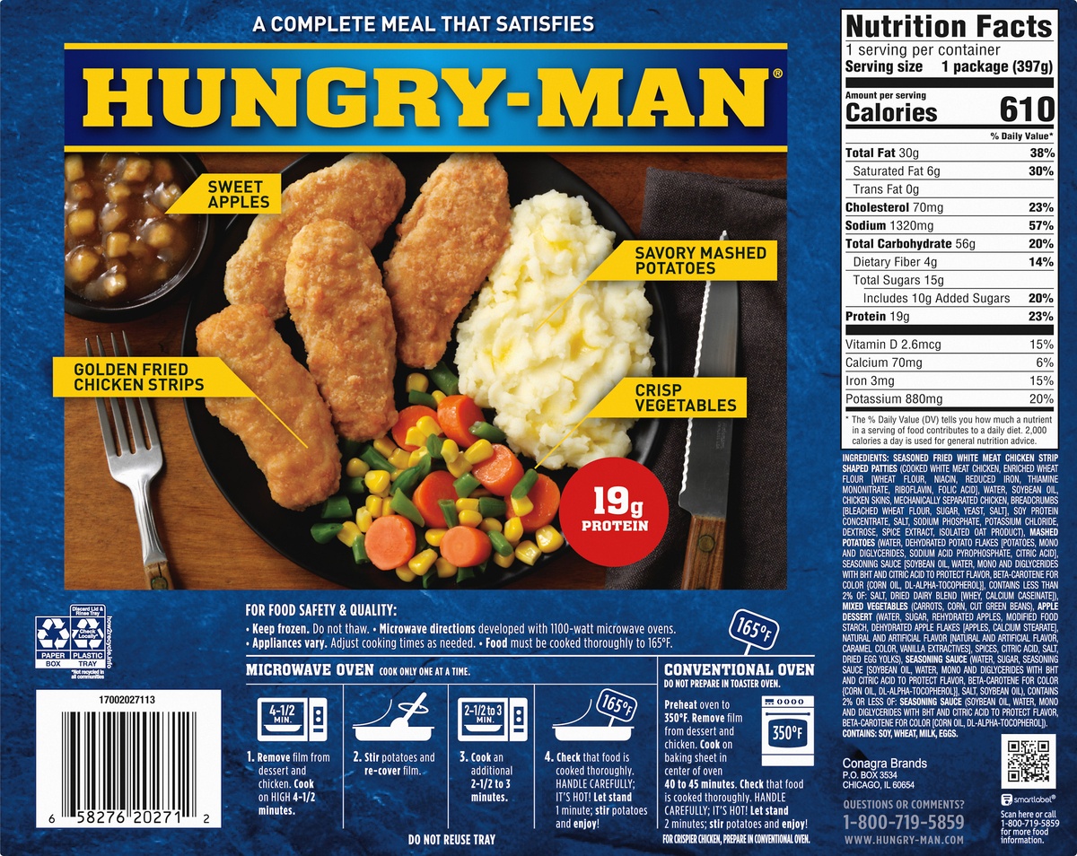 HungryMan Classic Fried Chicken Strips 14 oz Shipt
