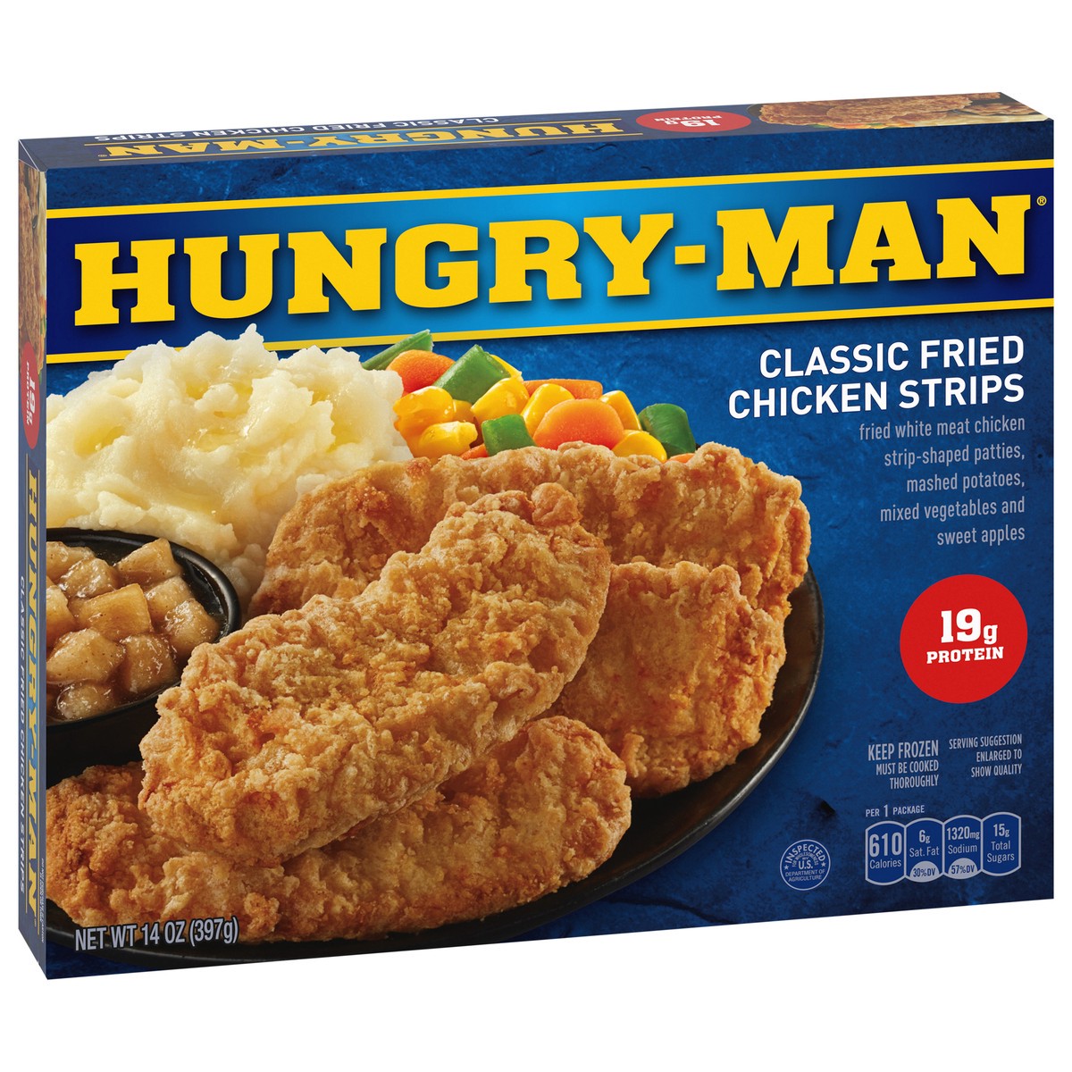 slide 10 of 14, Hungry-Man Classic Fried Chicken Strips 14 oz, 14 oz