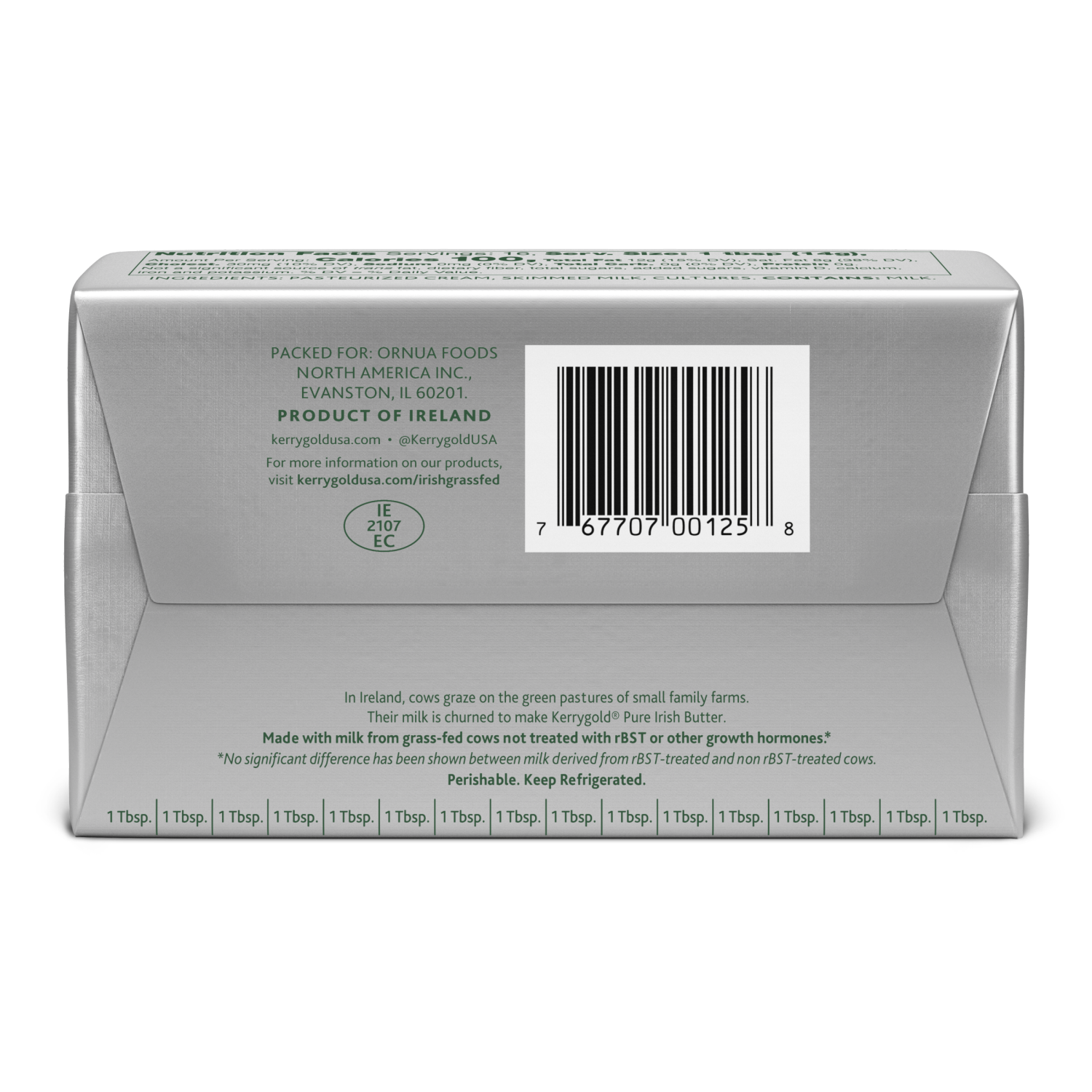 slide 2 of 2, Kerrygold Pure Irish Unsalted Butter 8 oz, 8 oz