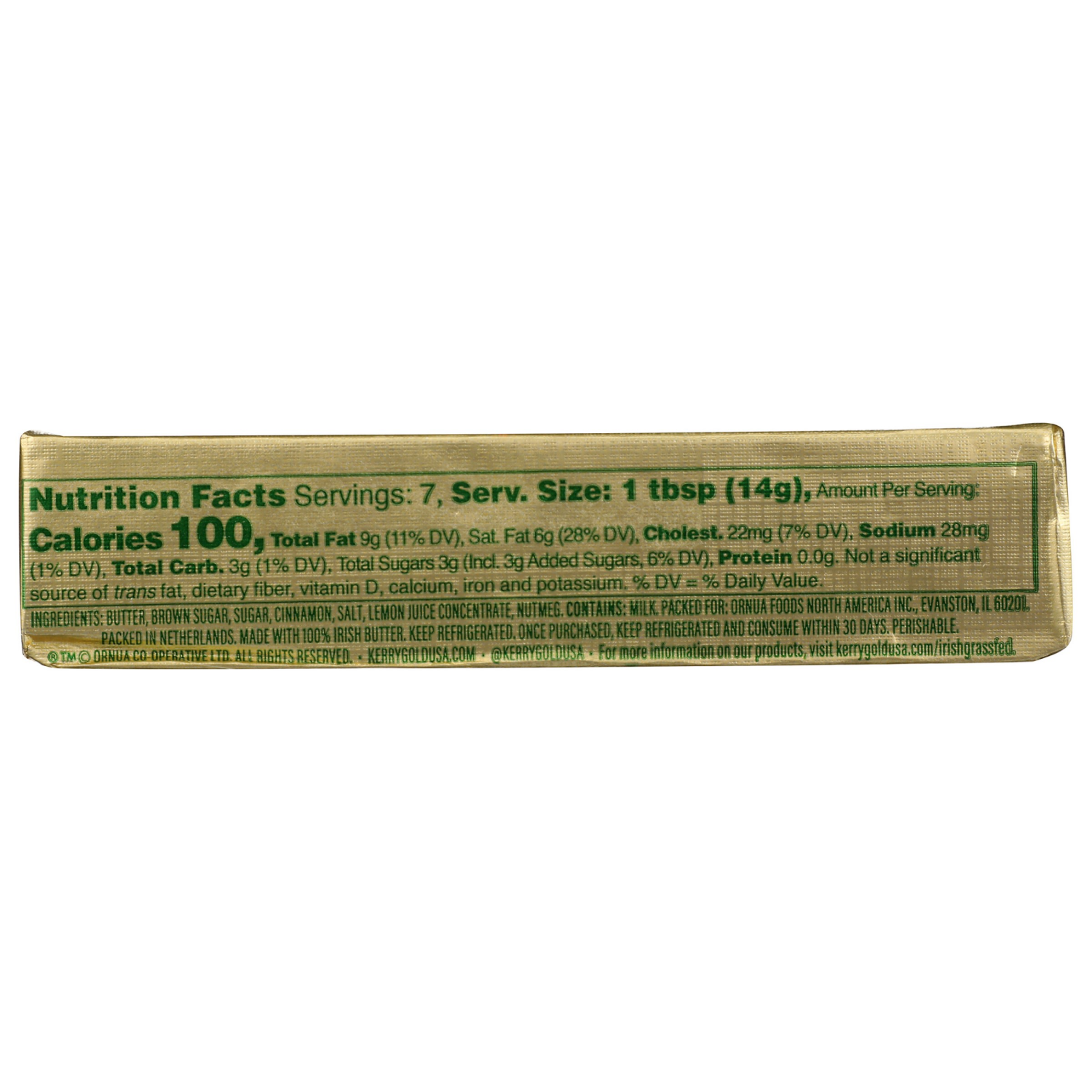 slide 2 of 2, Kerrygold Cin Sugar Butter Stick, 3 oz