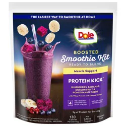 Dole Boosted Protein Kick Smoothie Kit 4 - 7 oz Bags