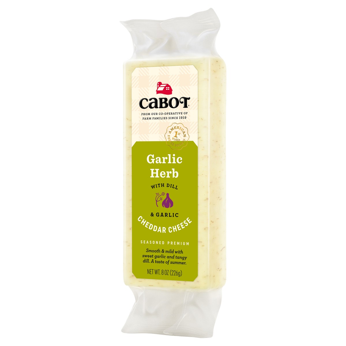 slide 7 of 7, Cabot Garlic & Herb Cheddar Cheese 8 oz, 8 oz