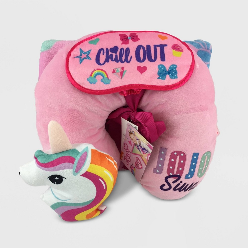 slide 3 of 4, JoJo Siwa Unicorn Throw and Neck Pillow Travel Set, 1 ct