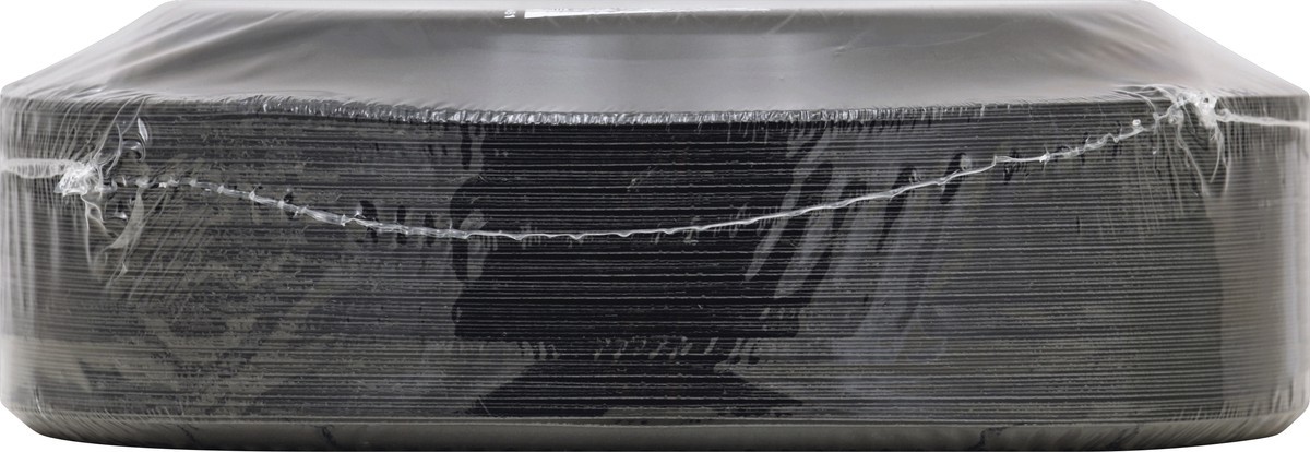 slide 6 of 6, First Street 8 7/8 Inch Black Plastic Plates, 75 ct