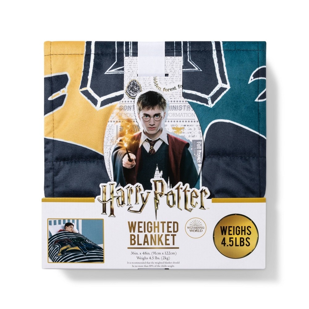 slide 2 of 2, Harry Potter Hogwarts Weighted Blanket, 4.5 lb