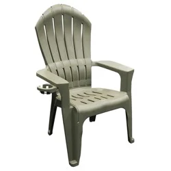 Big Easy Bucha Gray Adirondack Chair with Cup Holder