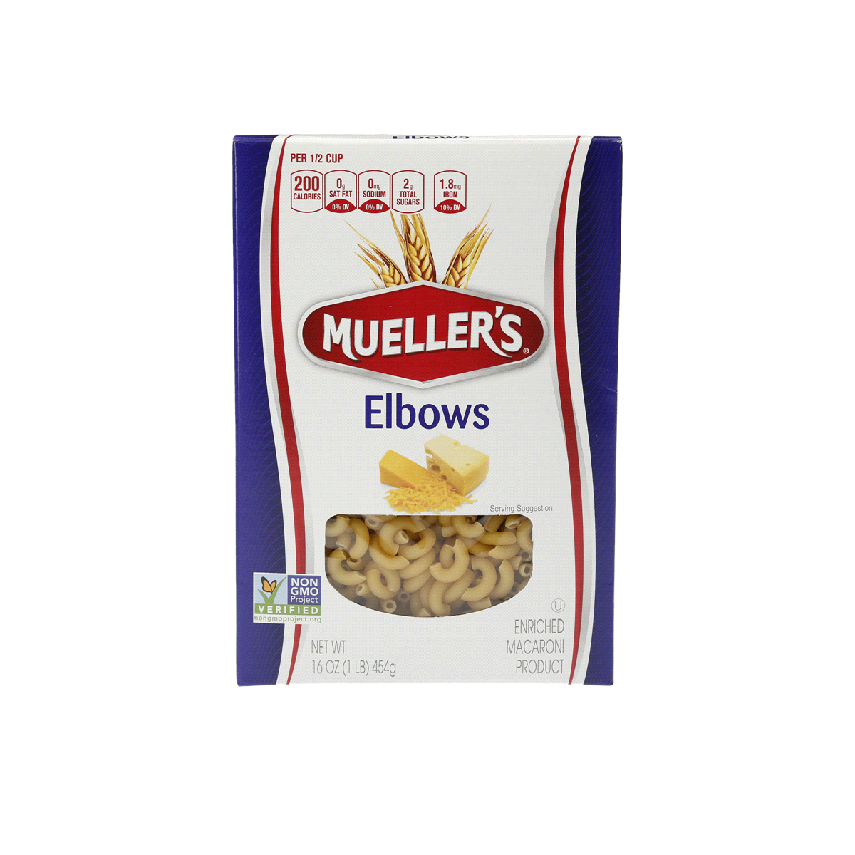 slide 1 of 5, Mueller's Elbow Macaroni, 16 oz