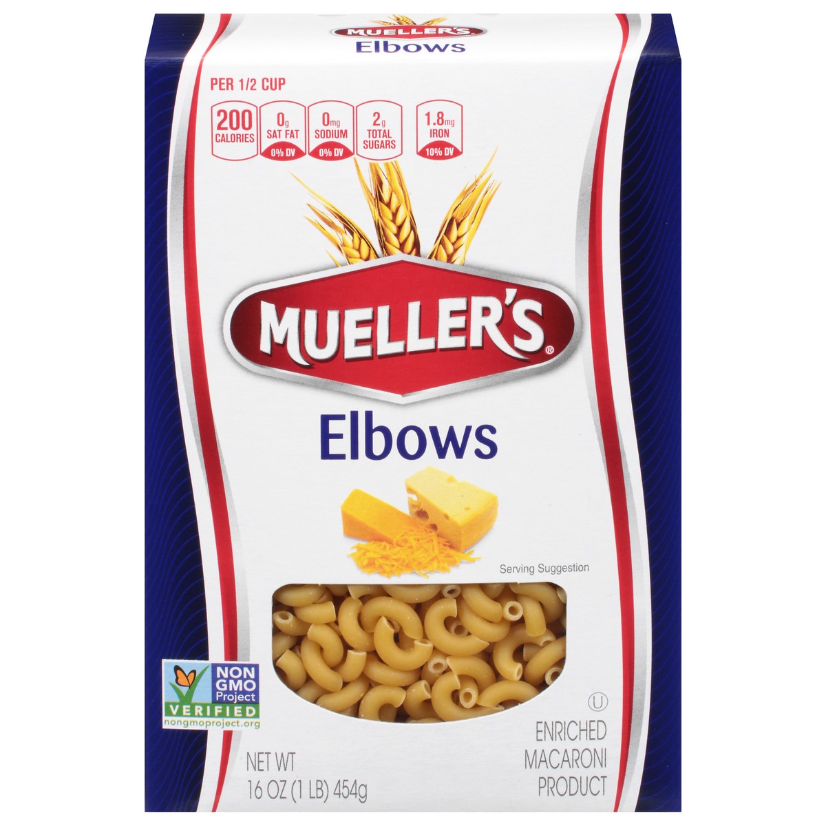 slide 1 of 5, Mueller's Elbows 16 oz, 16 oz