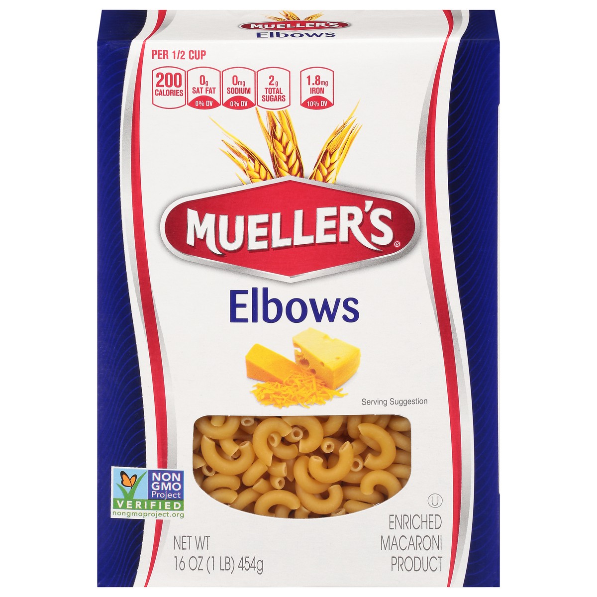 slide 1 of 5, Mueller's Elbow Macaroni, 16 oz