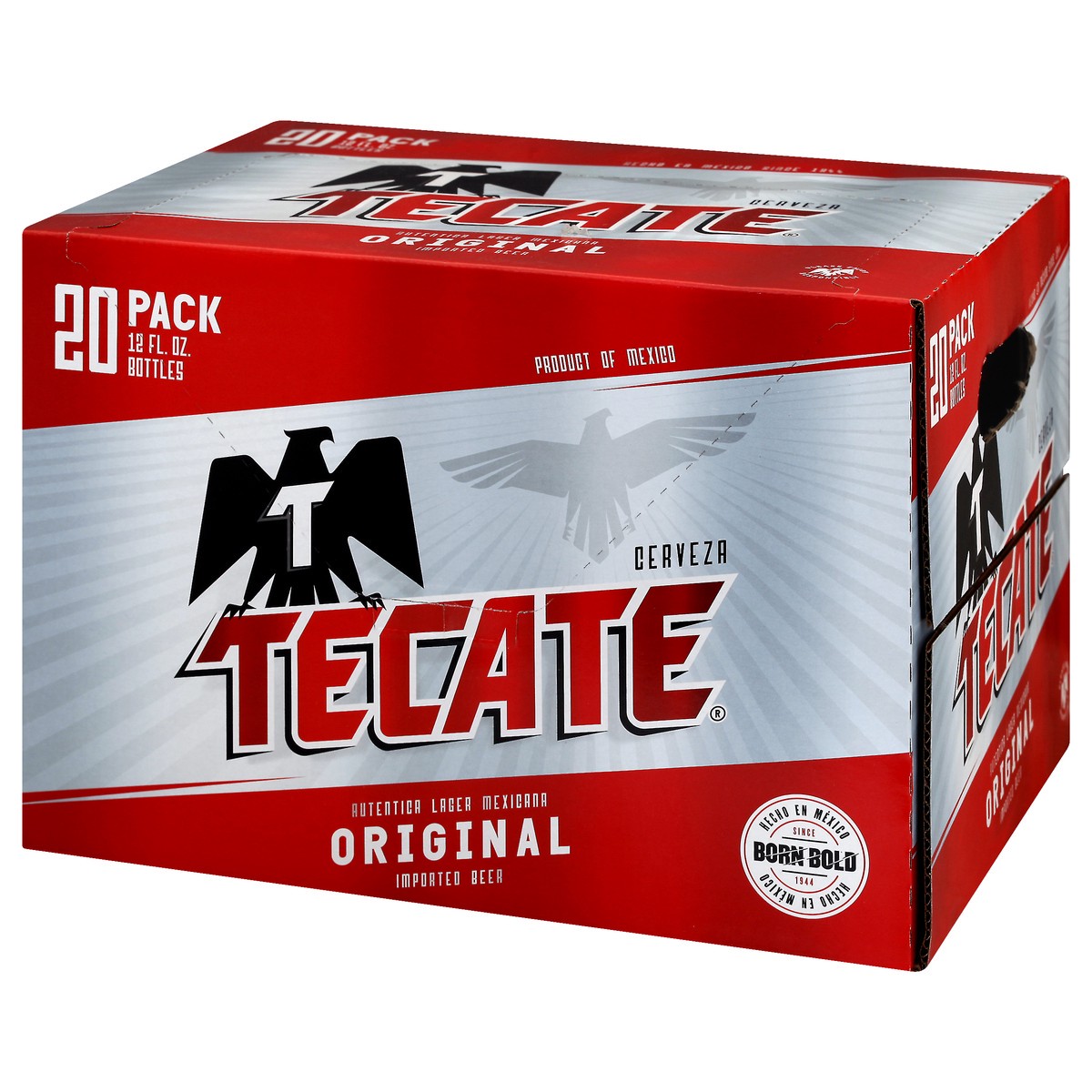 slide 8 of 8, Tecate Original Mexican Lager Beer, 20 Pack, 12 fl oz Bottles, 12 oz