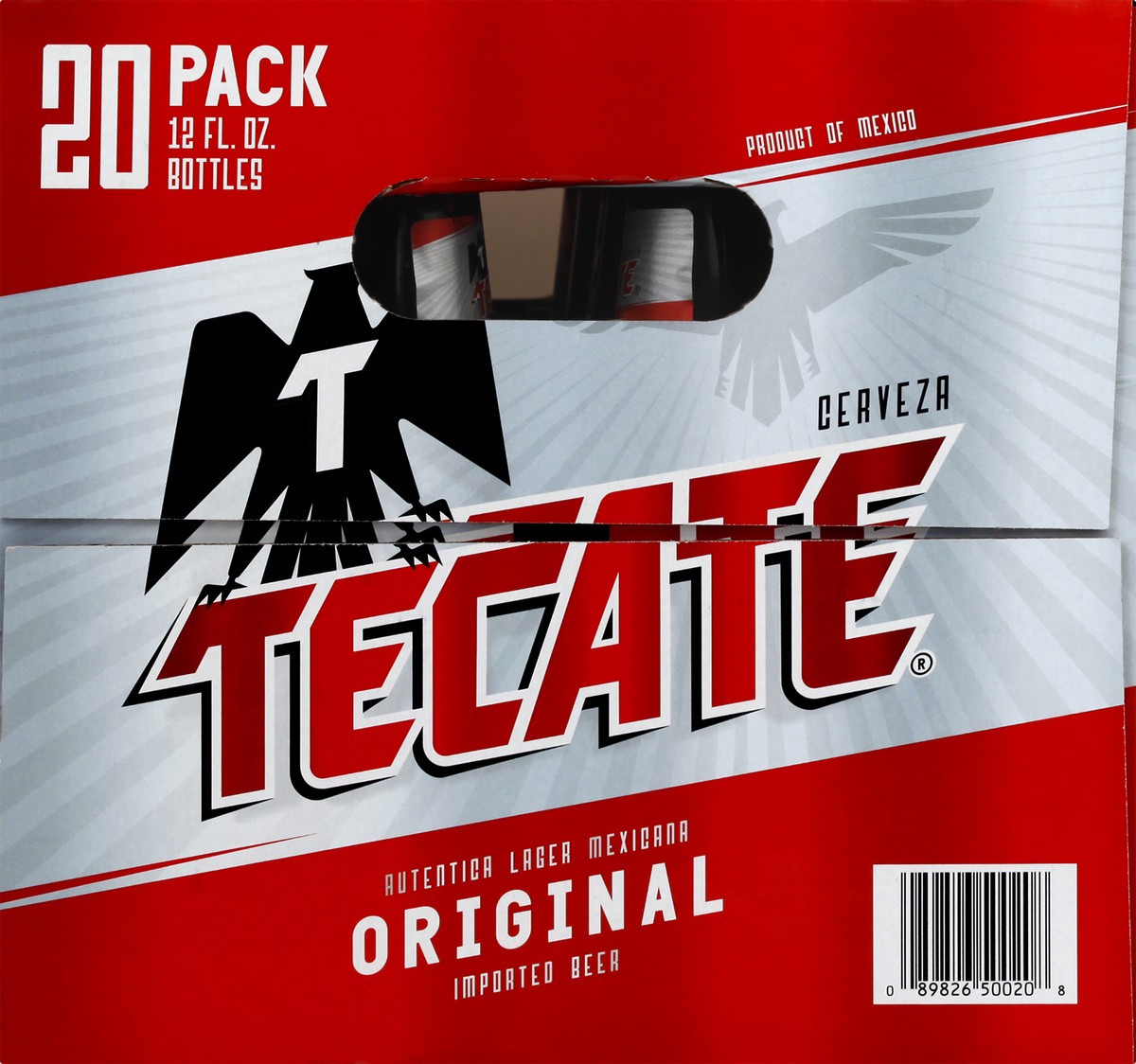 slide 3 of 8, Tecate Original Mexican Lager Beer, 20 Pack, 12 fl oz Bottles, 12 oz